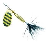 Balzer Rotační třpytka Colonel 3D s peřím Black stripe (černé pruhy) - 5g