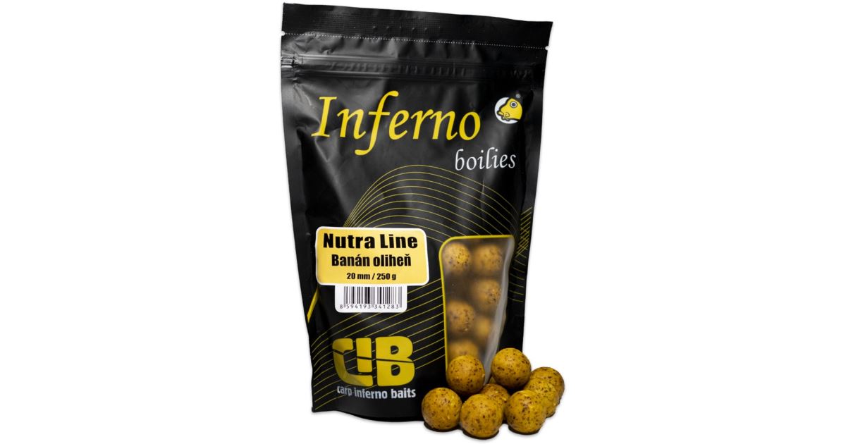 Carp Inferno Boilies Nutra Line Banán Oliheň - recenze a zkušenosti