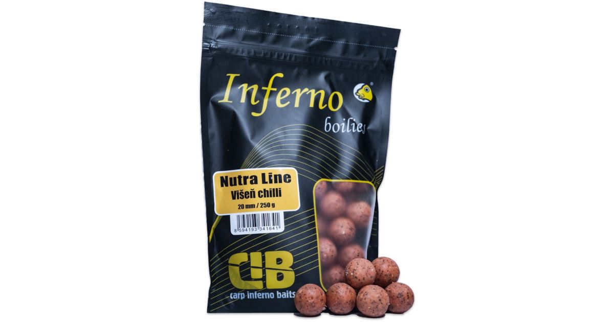 Carp Inferno Boilies Nutra Line Višeň Chilli - recenze a zkušenosti