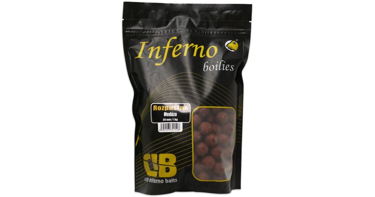 Carp Inferno Rozpustné Boilies Hot Line Medůza - recenze a zkušenosti