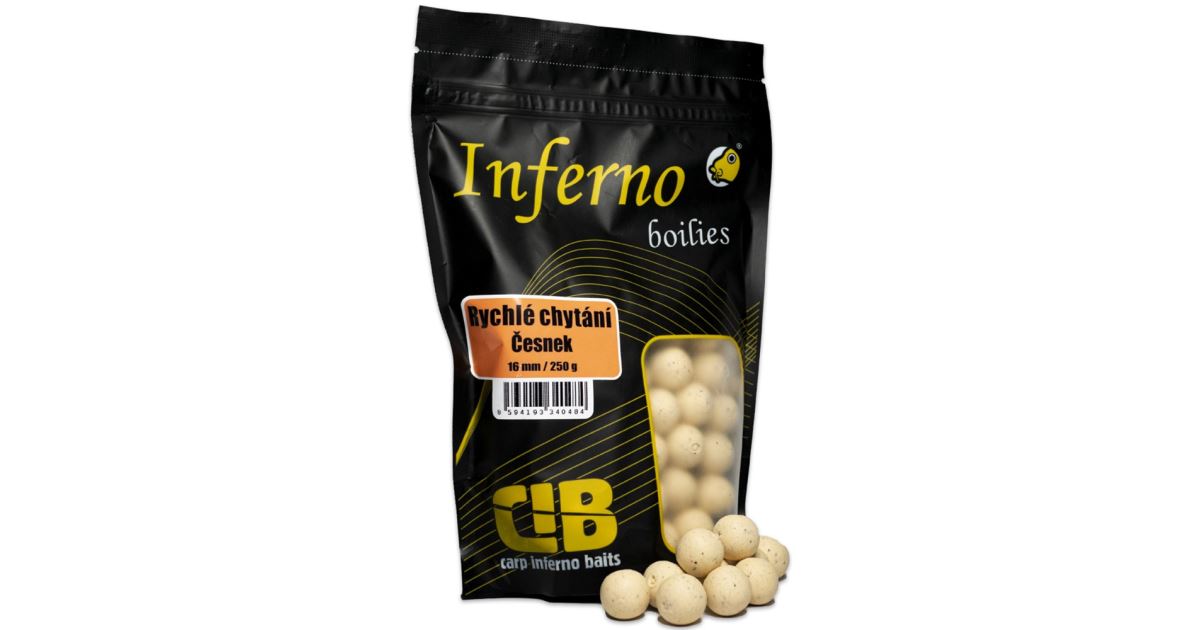 Carp Inferno Boilies Pro Rychlé Chytání 250 g 16 mm Česnek - recenze a zkušenosti