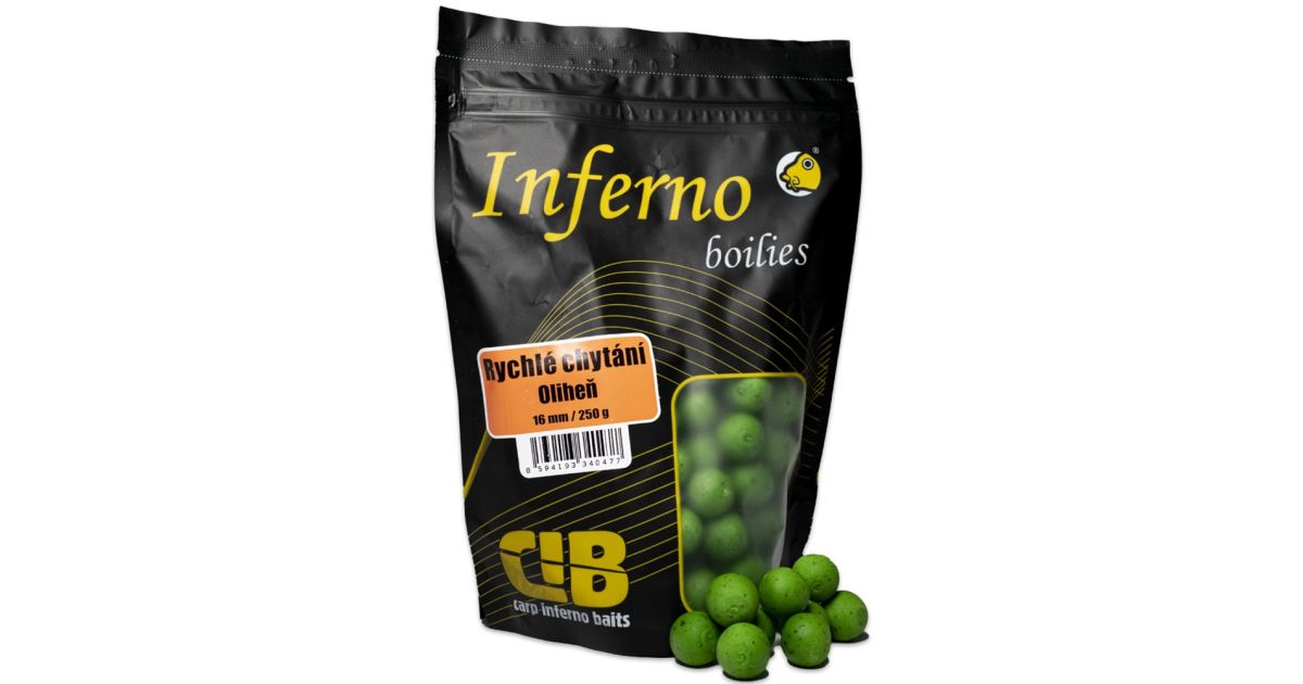 Carp Inferno Boilies Pro Rychlé Chytání 250 g 16 mm Oliheň - recenze a zkušenosti