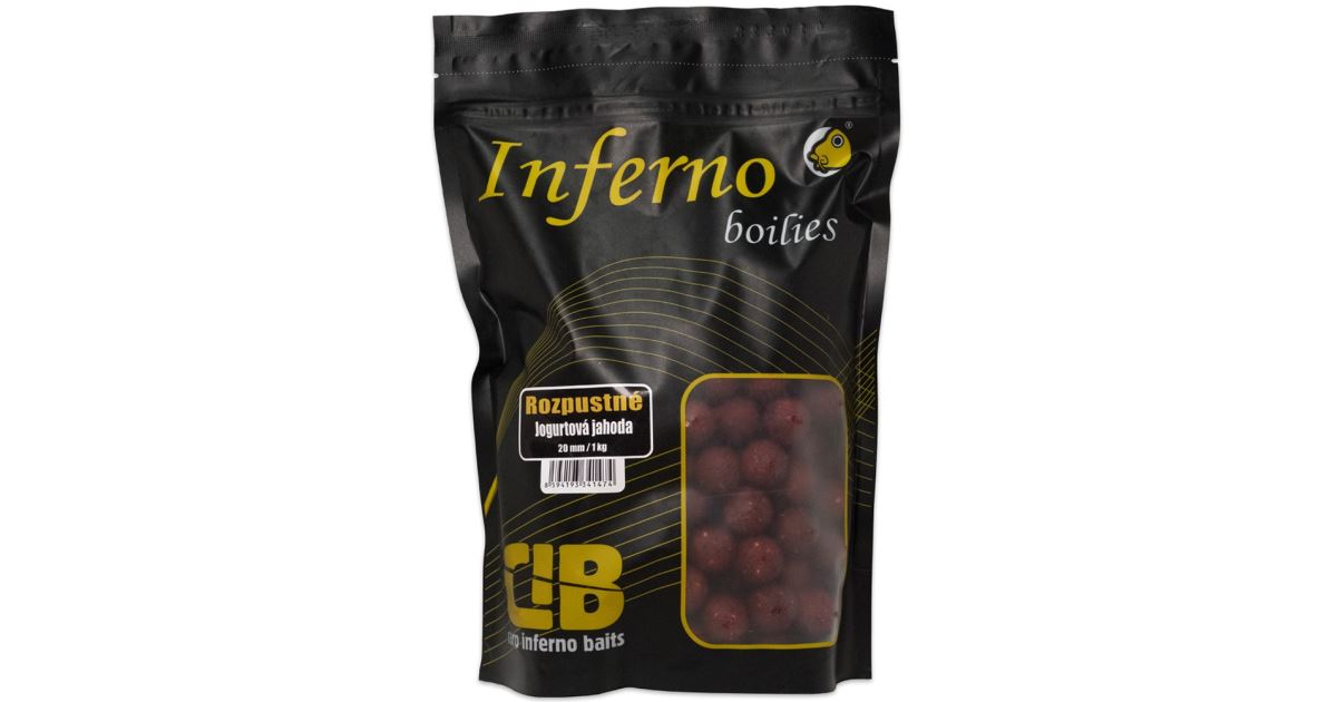 Carp Inferno Rozpustné Boilies Nutra Line Jogurtová Jahoda - recenze a zkušenosti