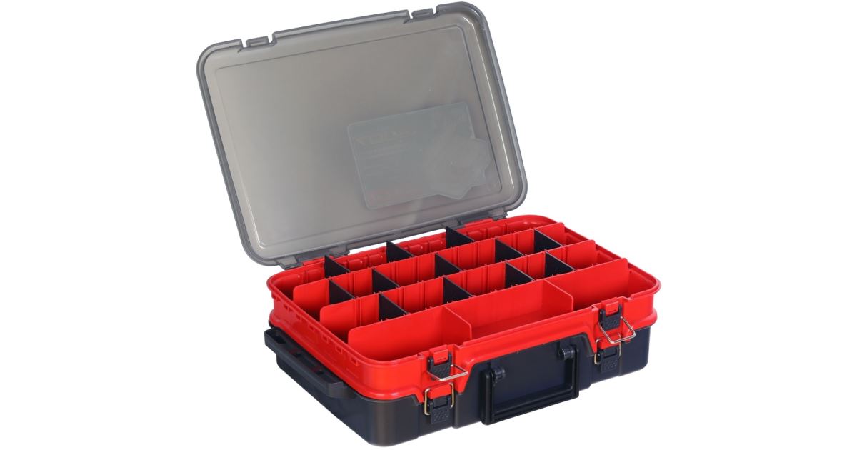 Hell-Cat Kufřík Plastový TB Double Layer Red-Grey - recenze a zkušenosti