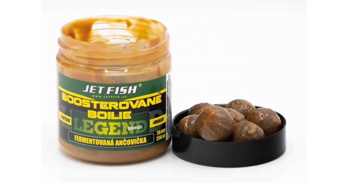 Jet Fish Boosterované Boilie Fermentovaná Ančovička 250 ml - recenze a zkušenosti