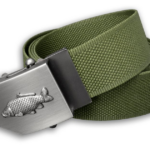 Textilní opasek s kovovou přezkou Kapr - Khaki - recenze a zkušenosti