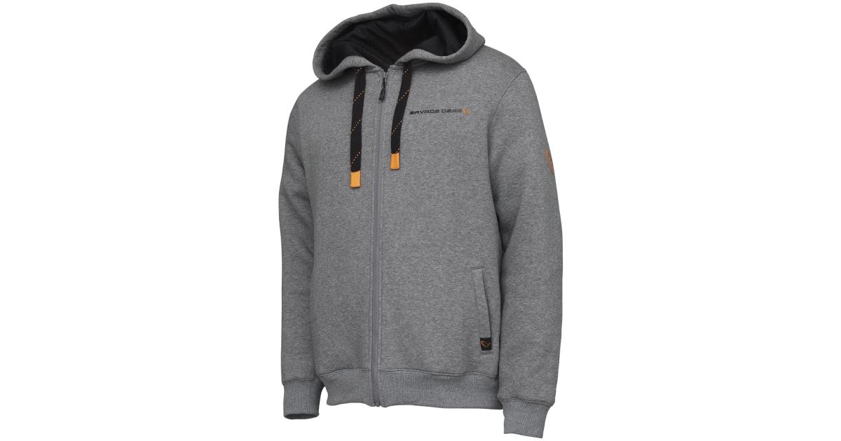 Savage Gear Mikina Classic Zip Hoodie Grey Melange - recenze a zkušenosti