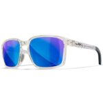 Wiley X Polarizační Brýle Alfa Captivate Polarized Blue Mirror Smoke Grey Gloss Clear Crystal - recenze a zkušenosti