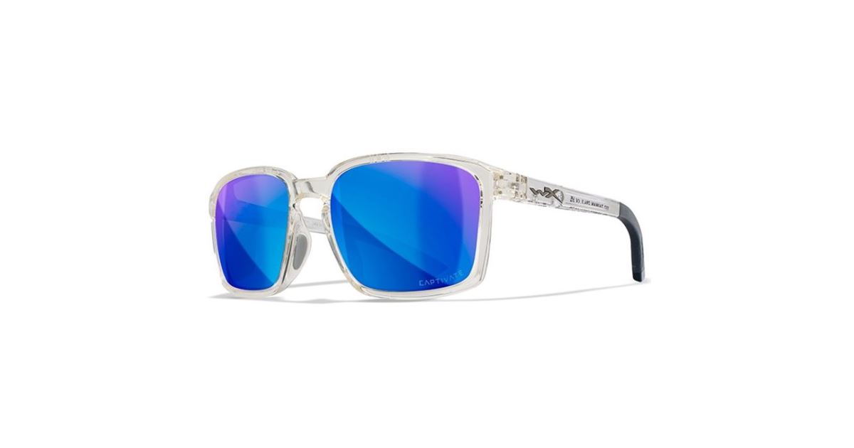 Wiley X Polarizační Brýle Alfa Captivate Polarized Blue Mirror Smoke Grey Gloss Clear Crystal - recenze a zkušenosti