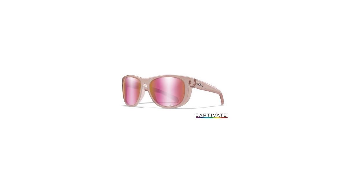 Wiley X Polarizační Brýle Weekender Captivate Polarized Rose Gold Mirror Smoke Green Crystal Blush - recenze a zkušenosti