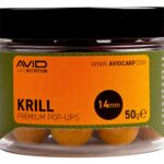Avid Plovoucí boilie Premium Pop-Ups Krill 14mm 50g  - recenze
