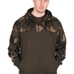 Fox Mikina LW Khaki / Camo Split Zip Hoody S - recenze