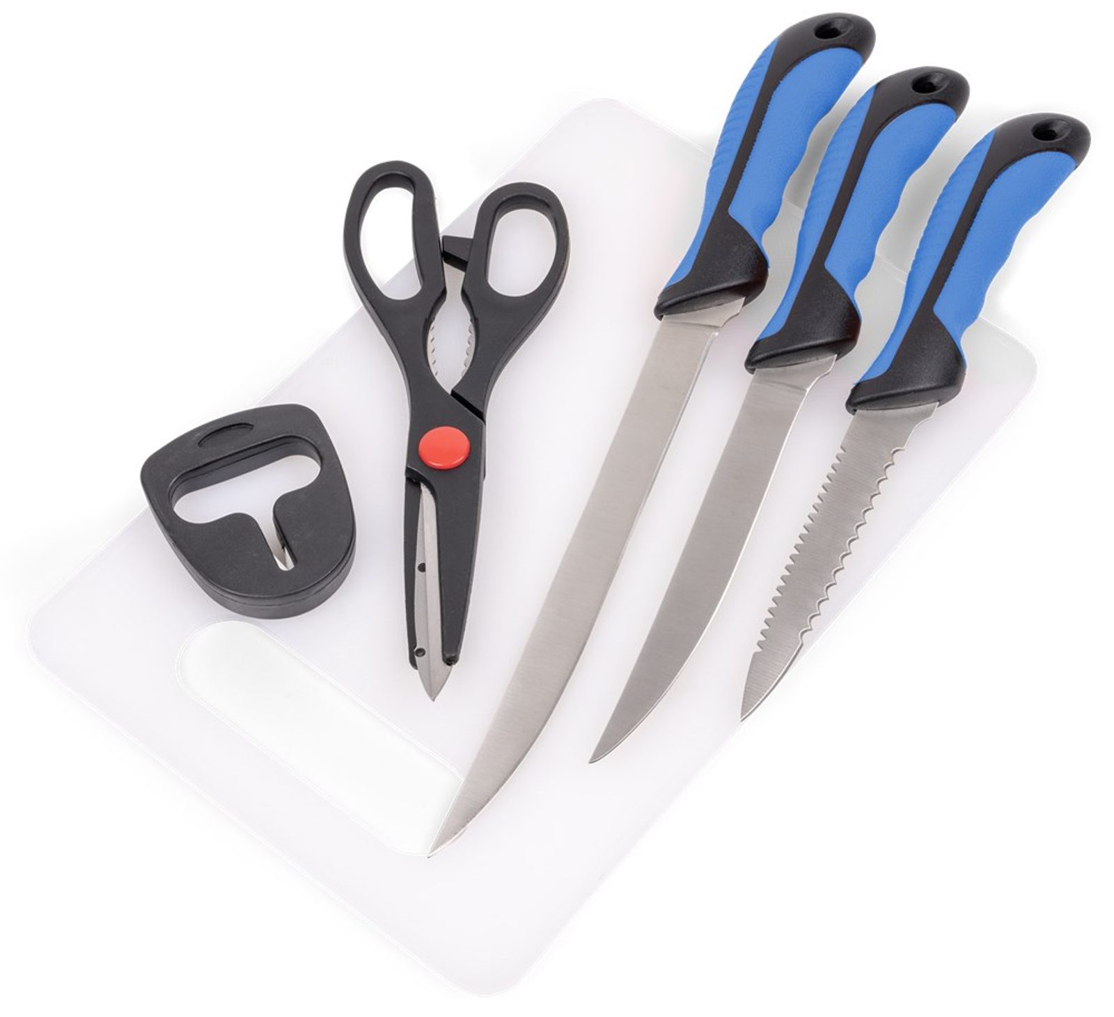 Zebco Sada Filetovacích Nožů + Nůžky Fish Filleting Knife Set - recenze