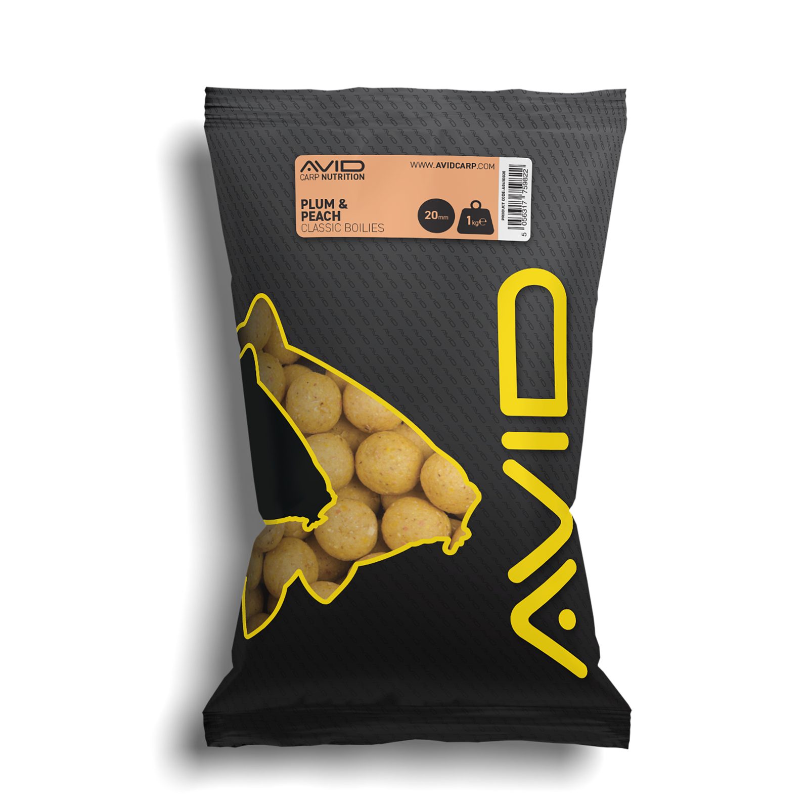 Avid Boilies Classic Plum & Peach 1kg 20mm - recenze
