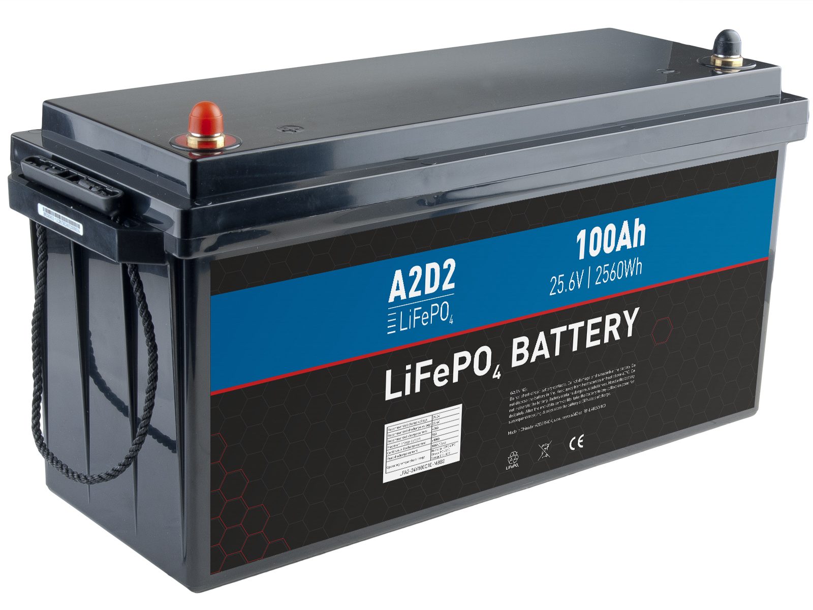 A2D2 Baterie LiFePO4 25,6V 100Ah M8 - recenze