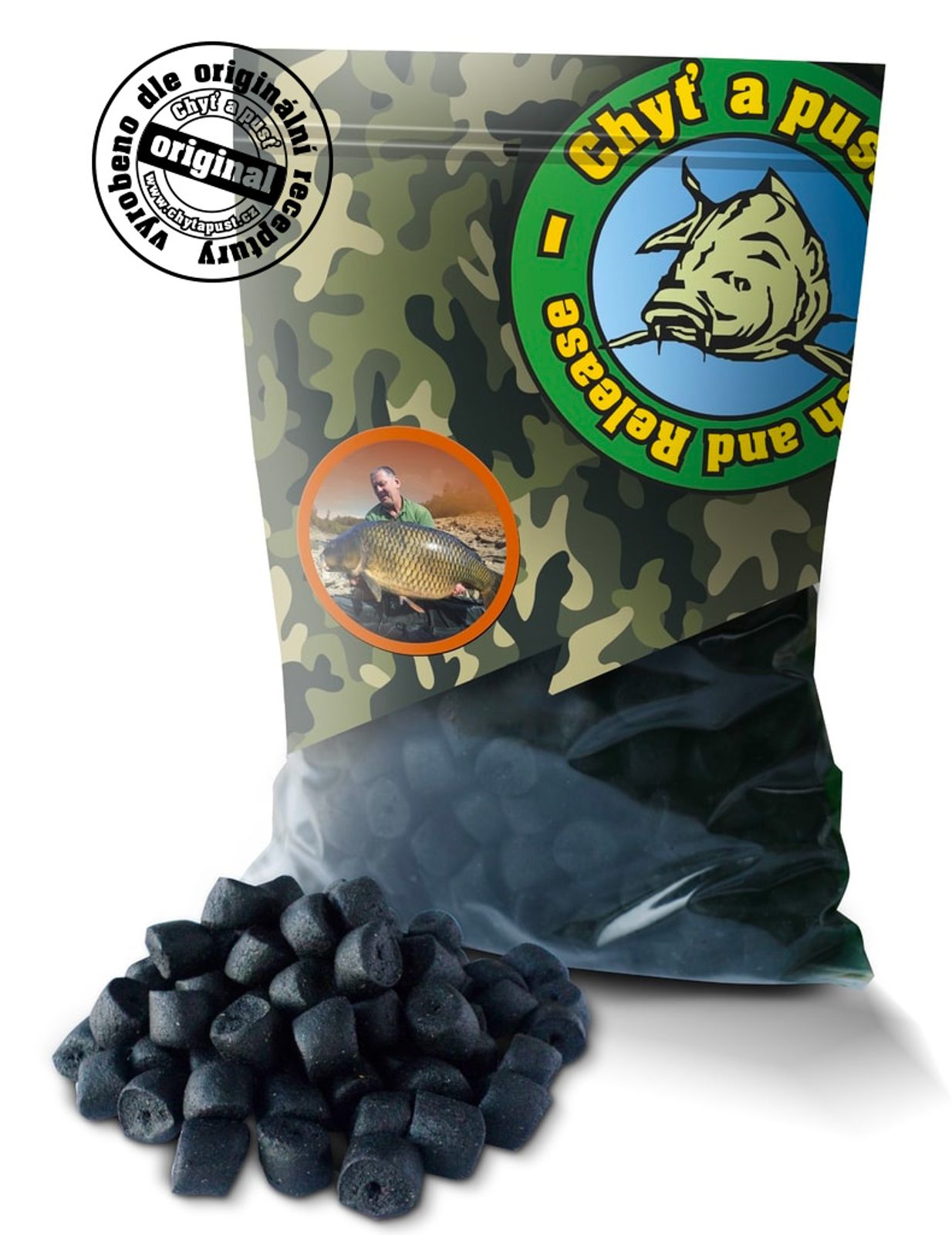Chyť a pusť Pelety Halibut original carp s dírou 900g 8mm - recenze
