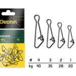 Delphin Karabinka Hooked snap 10ks  - recenze