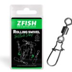 Zfish Obratlík s karabinou Rolling Swivel & Fastlock Snap 10ks  - recenze