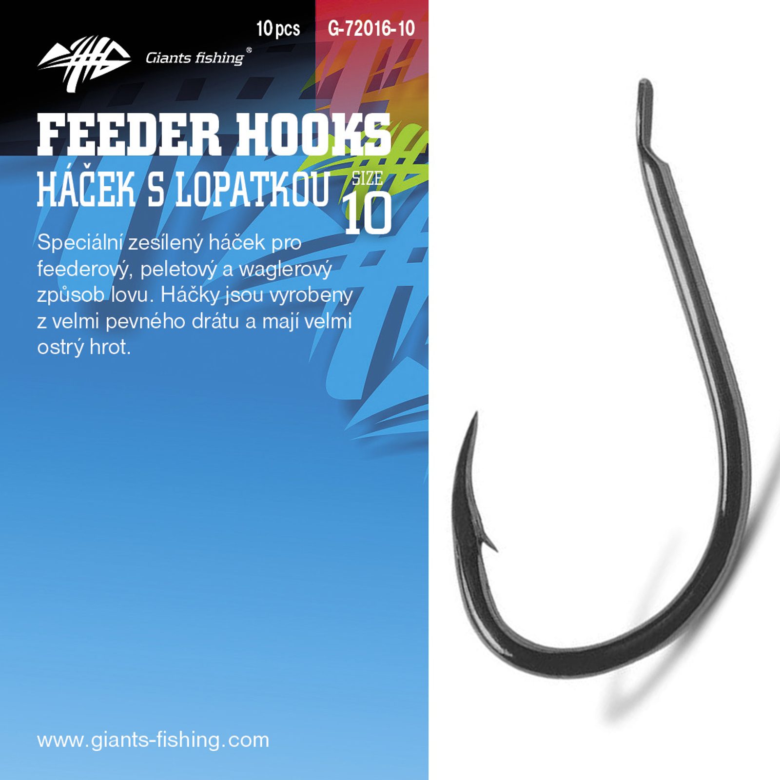 Giants Fishing Háčky s lopatkou Feeder 10ks - recenze