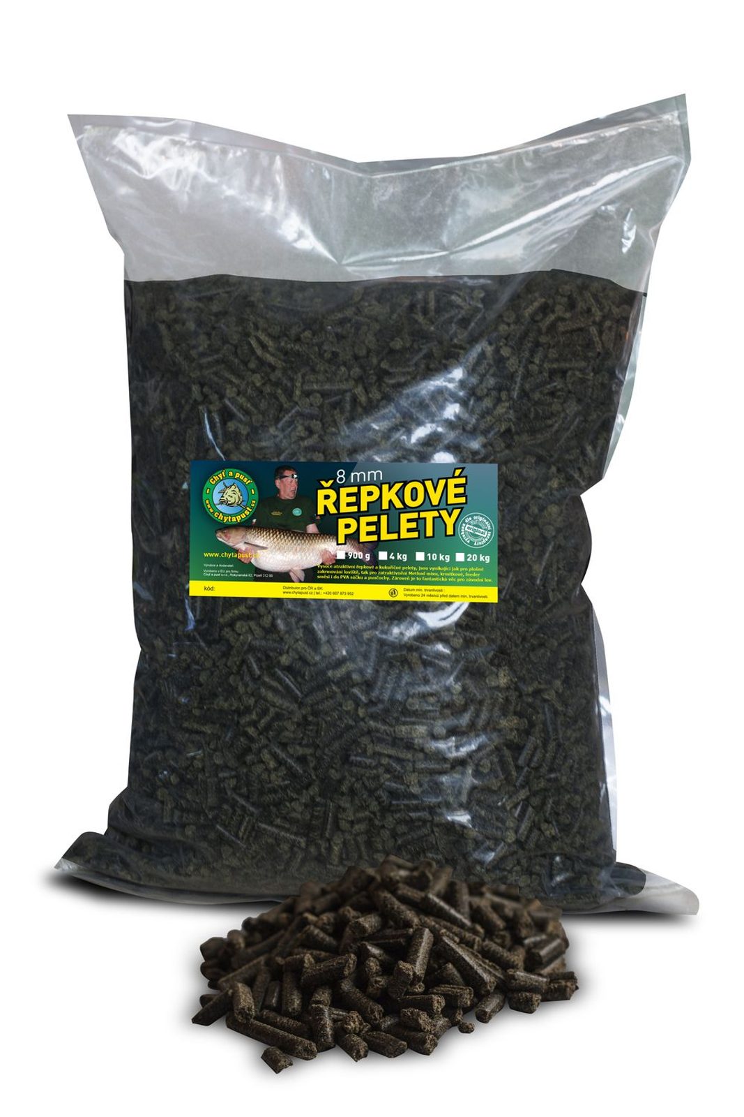 Chyť a pusť Řepkové pelety 8mm 10kg - recenze