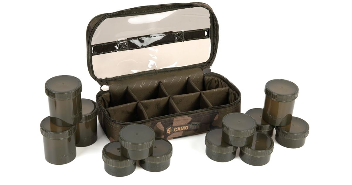 Fox Pouzdro Camolite 12 Pot Hookbait Case - recenze a zkušenosti