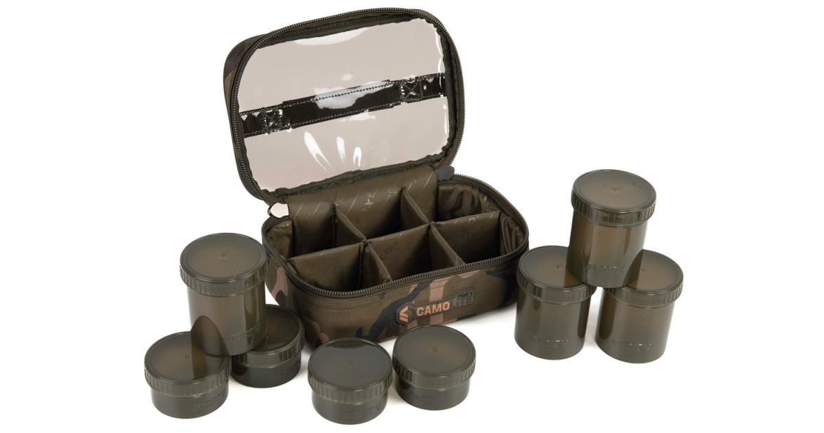 Fox Pouzdro Camolite 8 Pot Hookbait Case - recenze a zkušenosti