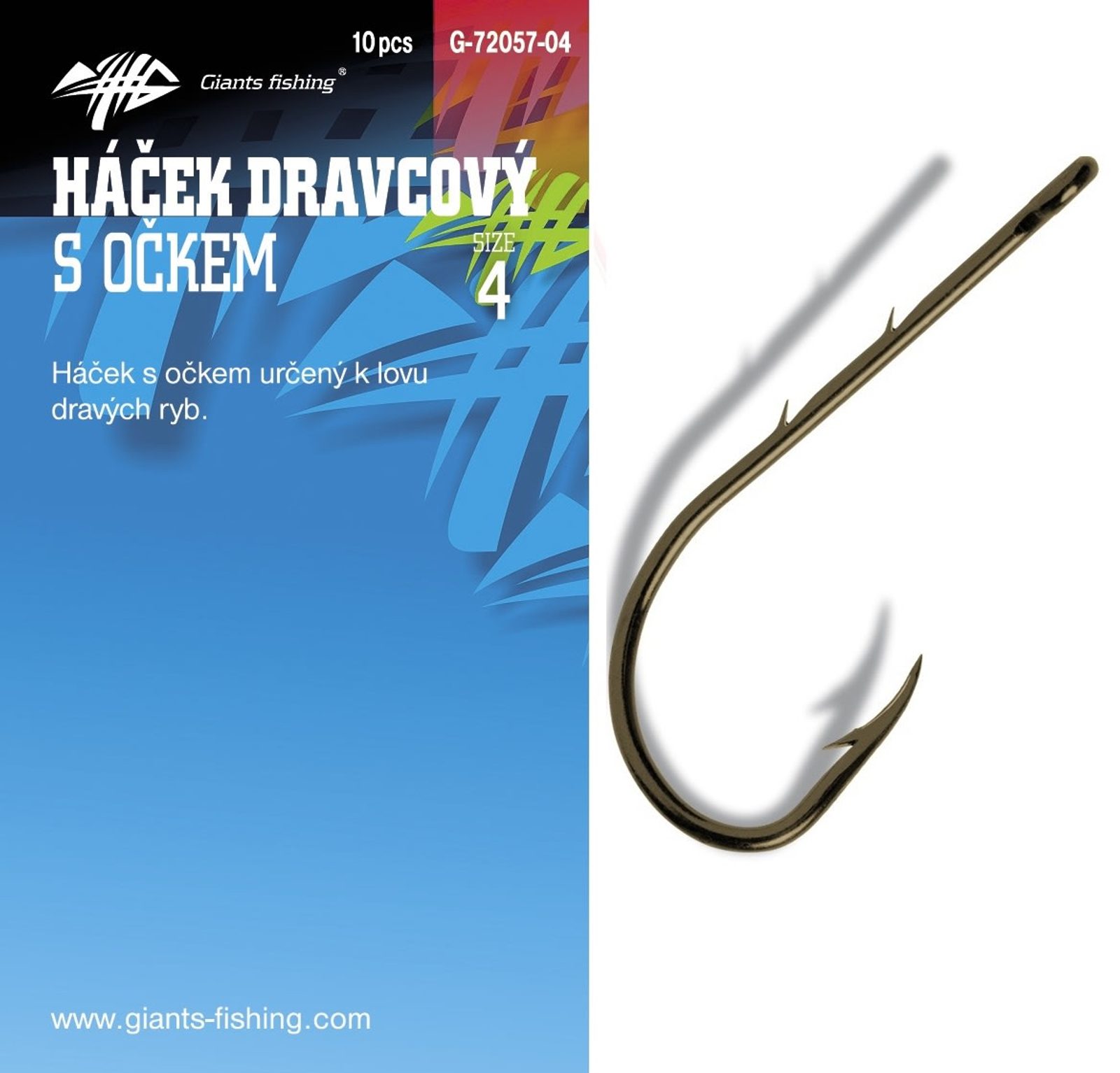 Giants Fishing Háček dravcový s očkem 10ks
Všestranný
model
háčku,
který
je
vhodný
pro
použití
vnadění
žížalou
či
rousnicí.
Dva…
7 variant
Skladem
49 Kč - recenze