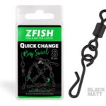 Zfish Obratlík Quick Change Ring Swivel Matt vel.8 10ks  - recenze